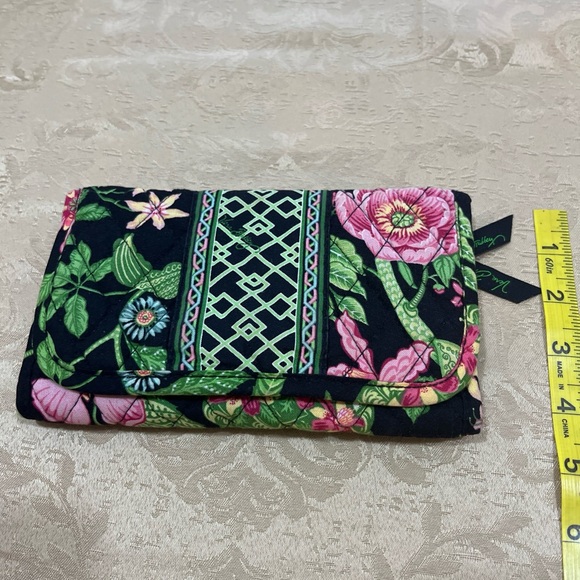 Vera Bradley Black and Pink Floral Clutch - Picture 6 of 16